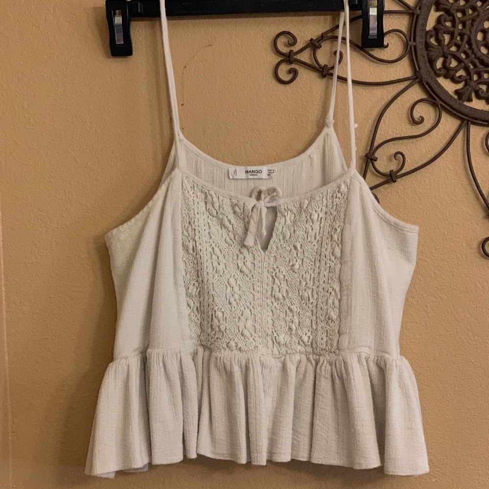 White Mango Crop Top